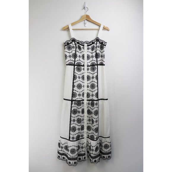 NWT Veronica Beard Sasha Embroidered Midi Dress 2 - Picture 4 of 9
